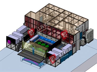 某客车的侧围、顶盖自动化焊接站