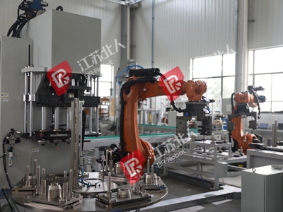 Assembly line of front subframe of automobiles chassis Assembly line of front subframe of automobiles chassis